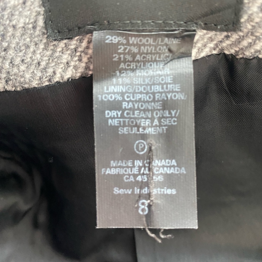 Smythe Single Breast Tweed Wool Aplca Silk Blend  Blazer - 8 - Picture 14 of 15